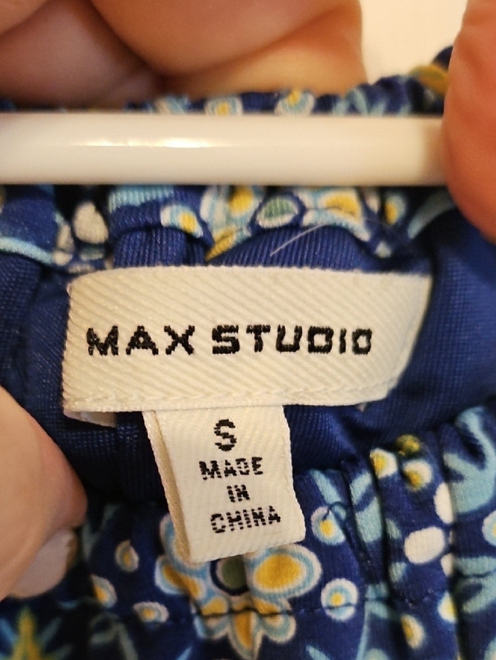 Max Studio Blue Floral Halter Midi Dress - Picture 2 of 10